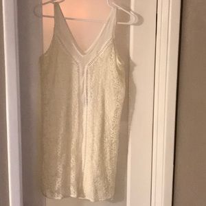 Abercrombie off-white lace mini dress NWT small